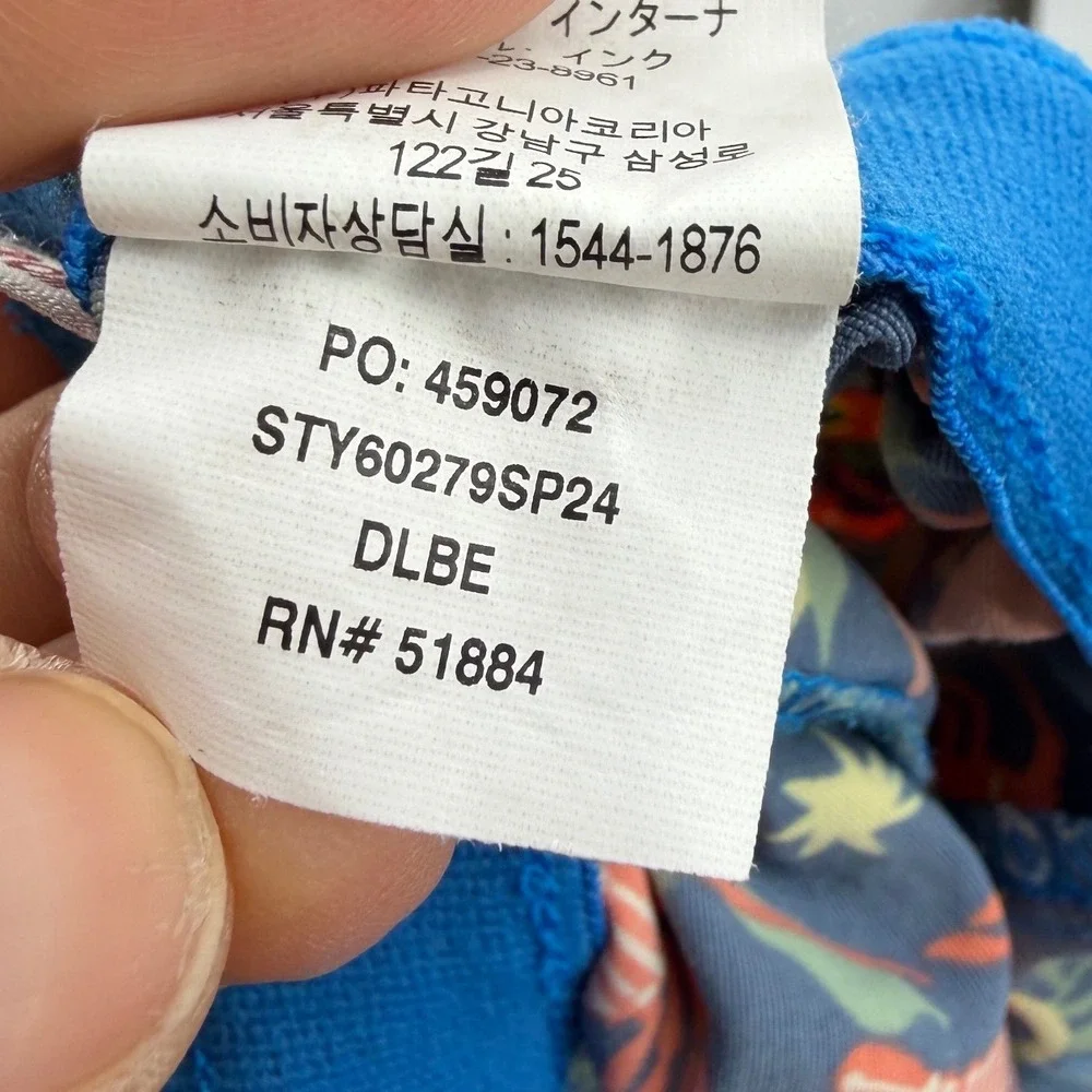Patagonia baby Baggies Shorts Kids 2T Blue Lobster Scuba Fox Print 60279SP24